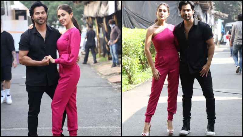 Coolie no. 1: Varun Dhawan and Sara Ali Khan start film promotion