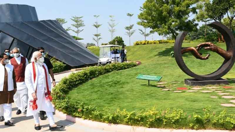 PM Modi inaugurates Jungle Safari Arogya Forest Ekta Mall Nutrition Park for Children