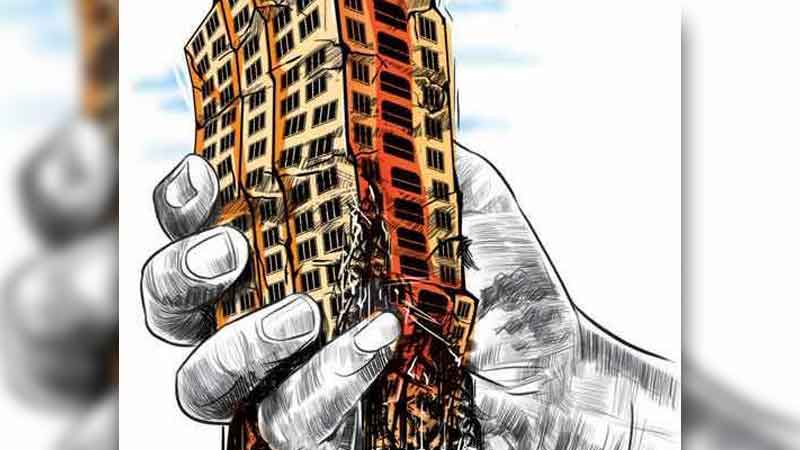 Illegal construction of goons removed in three places amidst protests by women
