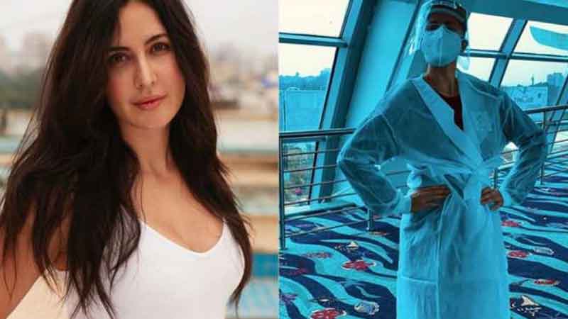 Corona gave Katrina a new all white look said - Safety first