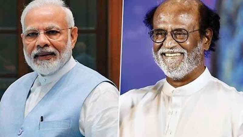 70-year-old superstar Rajinikanth PM Modi best wishes