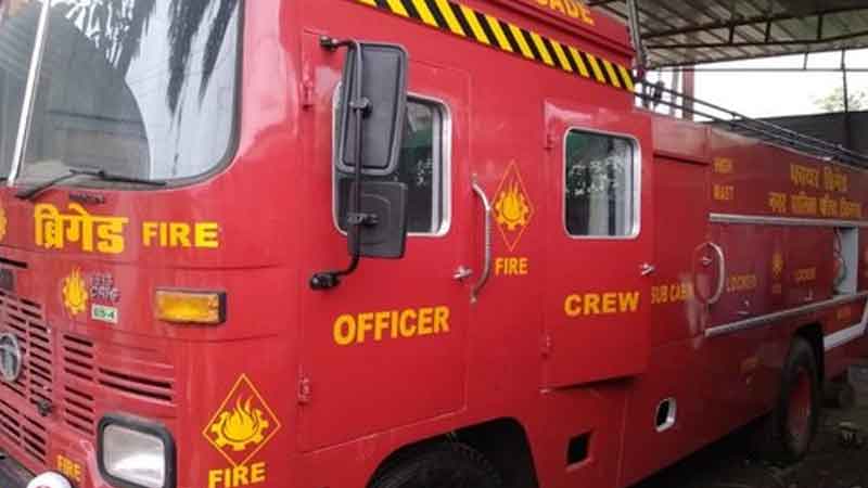 Fire in Mangliya plant store house of Sanchi