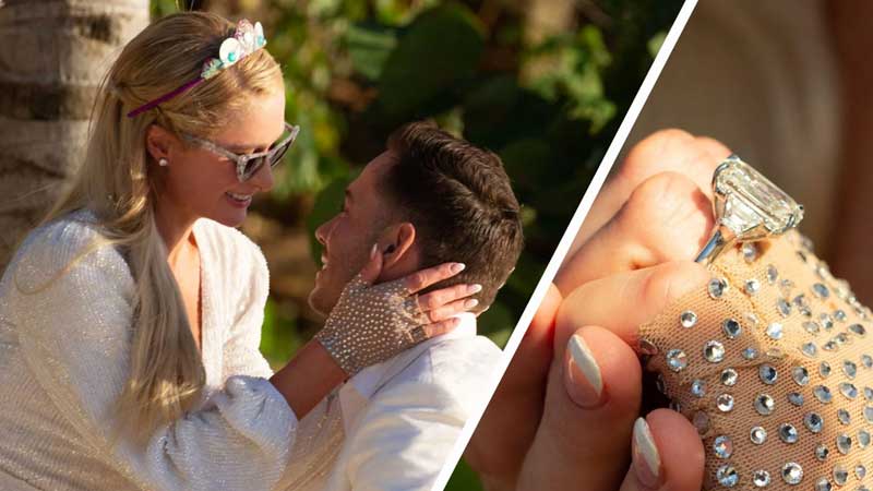 Top singer Paris Hilton shares engagement on social media for the fourth time