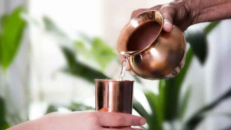Food eaten in a copper vessel is beneficial.