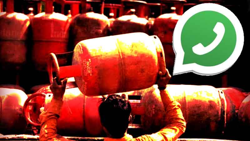 Now just one message on WhatsApp and book LPG cylinder, know its way