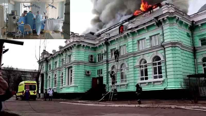 Russian Doctors Doing Open-Heart Surgery At Burning Hospital, Saved Patient's Life