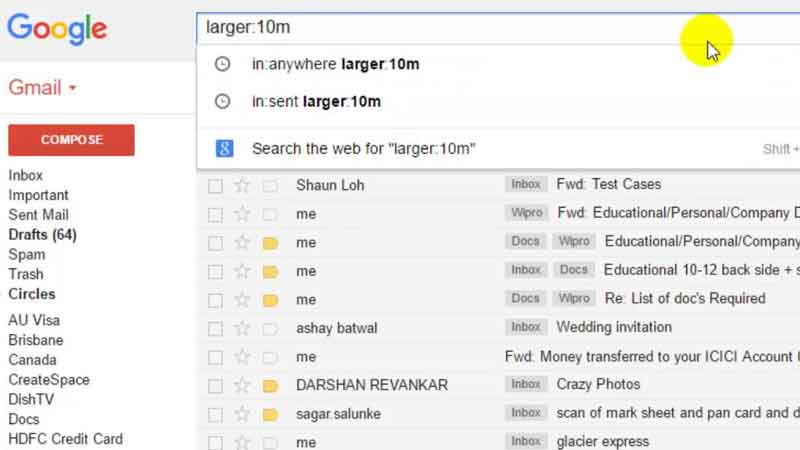 This is the way to clean Gmail storage