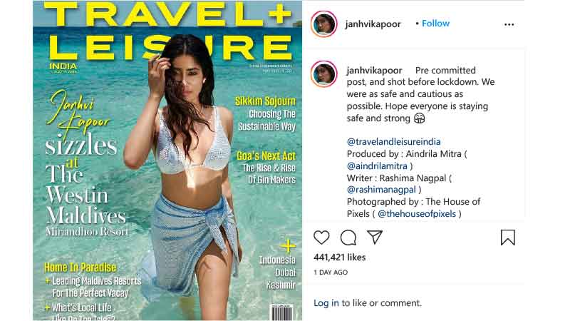 Jahnavi felt afraid of being trolled? Write this thing in cleanliness with photos