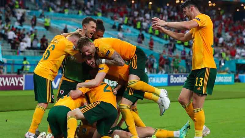 Wales' first win in the tournament, defeating Turkey 2-0