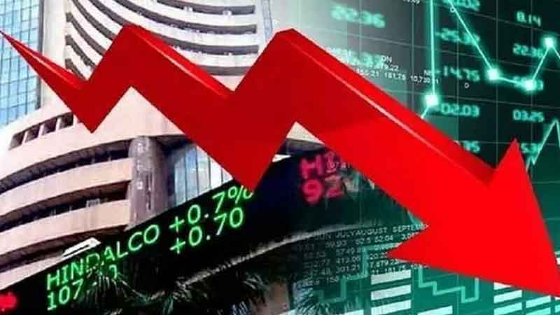 The market slipped from the peak, the stock markets fell
