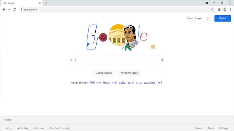 India's first lady Dr. Kadambini Ganguly's 160th birthday today, Google made a doodle in her honor