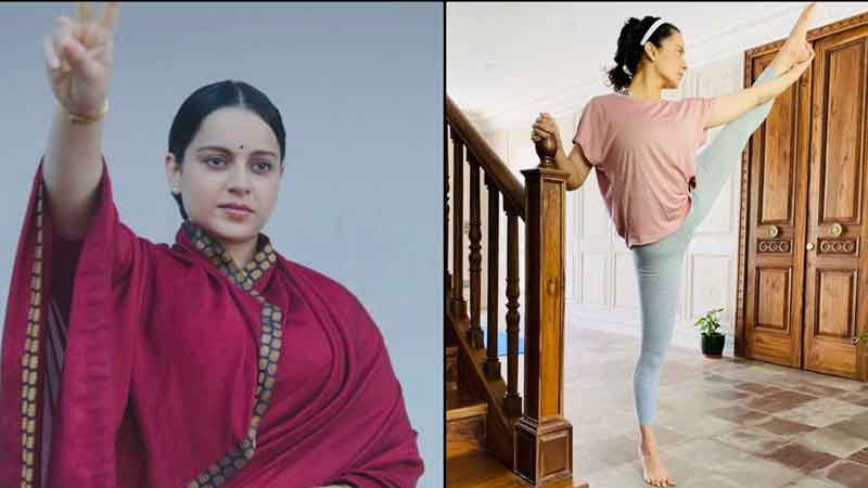 In increasing and decreasing weight Kangana shared a photo