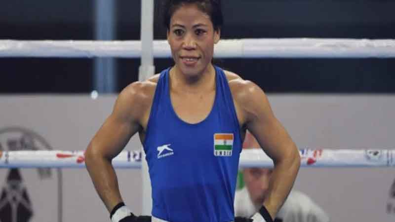 38-year-old Mary Kom's winning punch, defeating 23-year-old Garcia