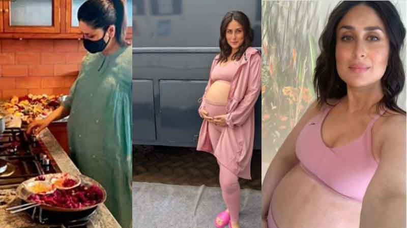 Pictures of Kareena Kapoor's home entry went viral, did kitchen work in the 8th month of pregnancy
