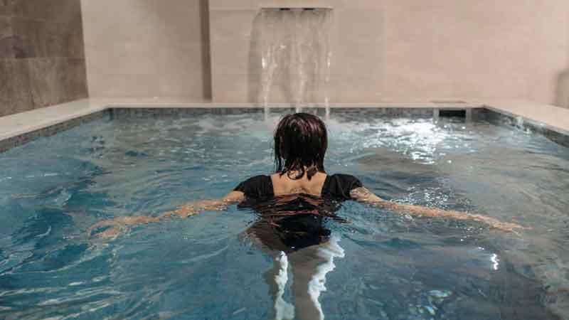 Indecent act of officer-woman constable in front of innocent in swimming pool, video viral