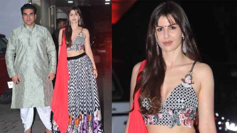 In Diwali, Arbaaz's girlfriend Giorgia robbed all the limelight, flaunted her in lehenga-choli